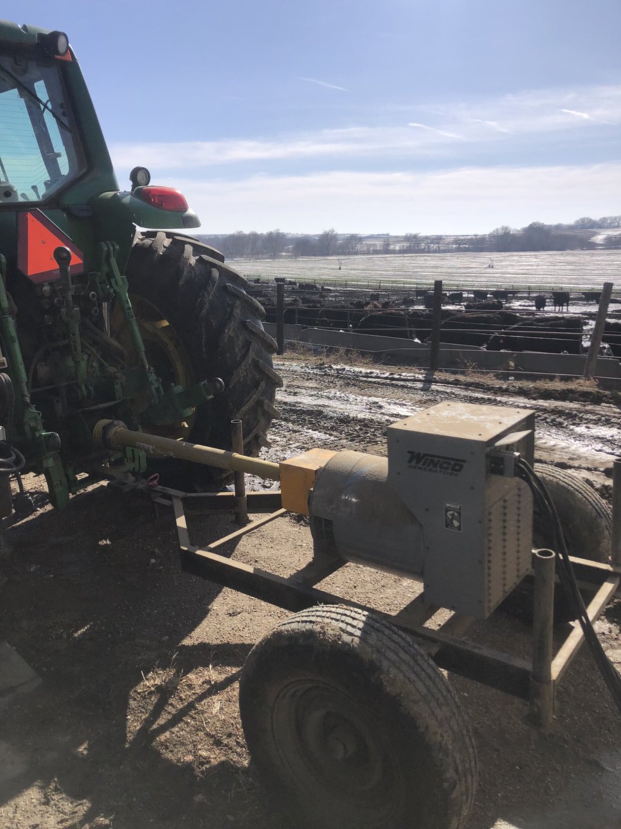 Cattle get a generator 24/7 while my 88yr old dad and I share another one enough enough to keep the freezer cold and get a luke warm shower, power out almost two days, hopefully tomorrow. Nice moisture but kinda inconvenient. Glad I have a low maintenance wife.