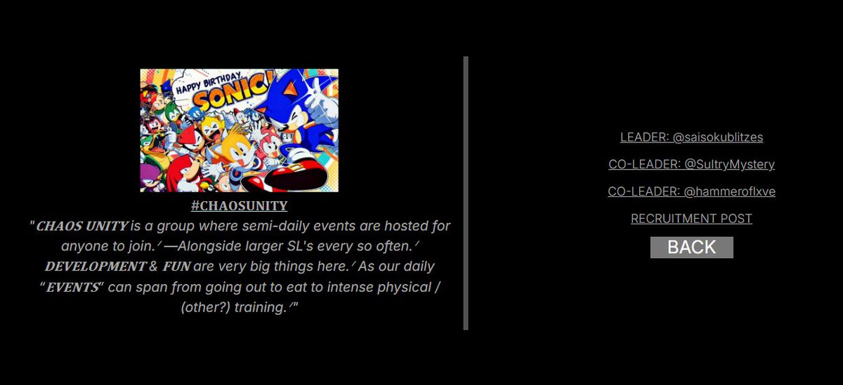 saisokublitzes's tweet image. WE&apos;RE IN #CHAOSUNITY