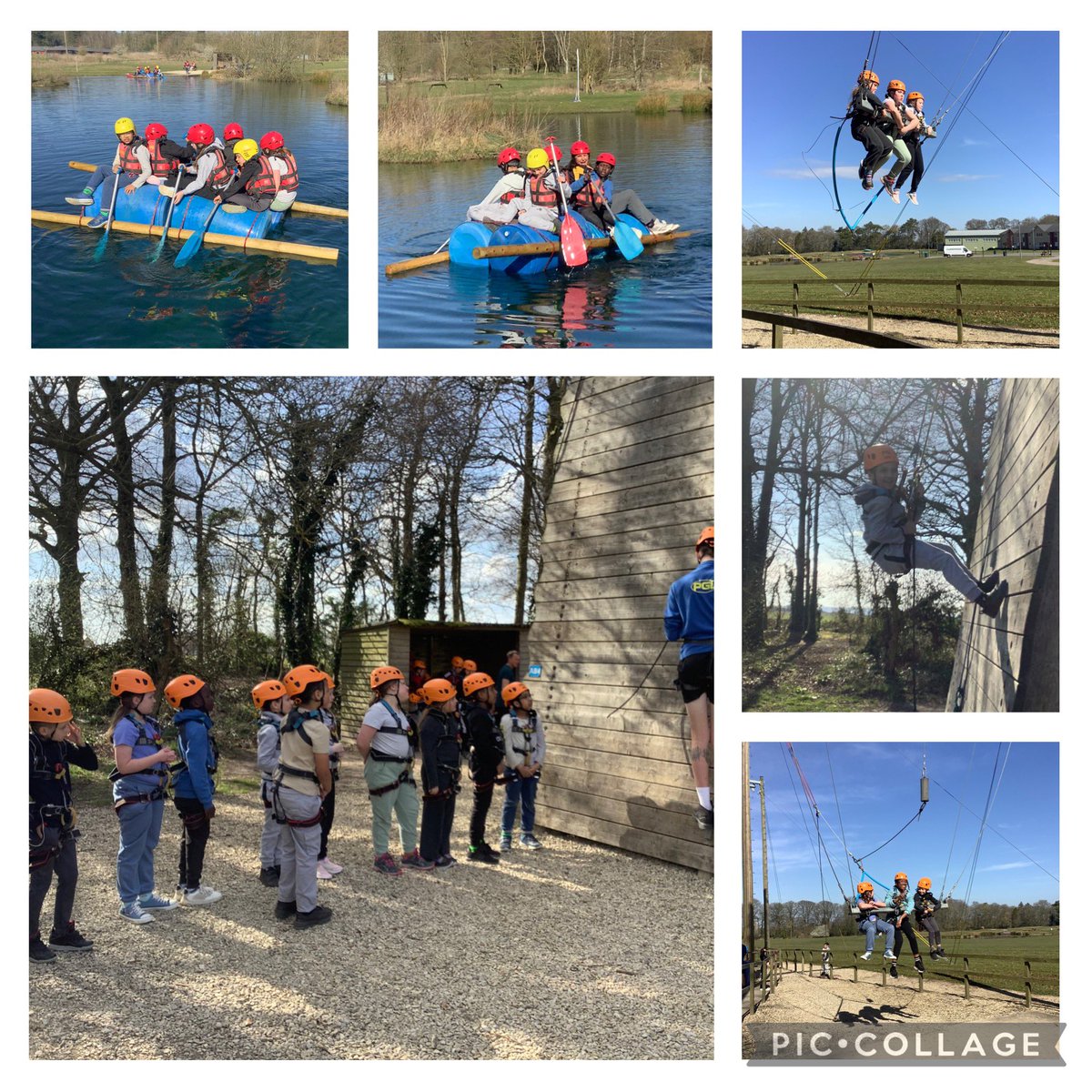 And group 2 abseiled, swung and rafted! There may have been some wet feet….and that was just Miss Battams!