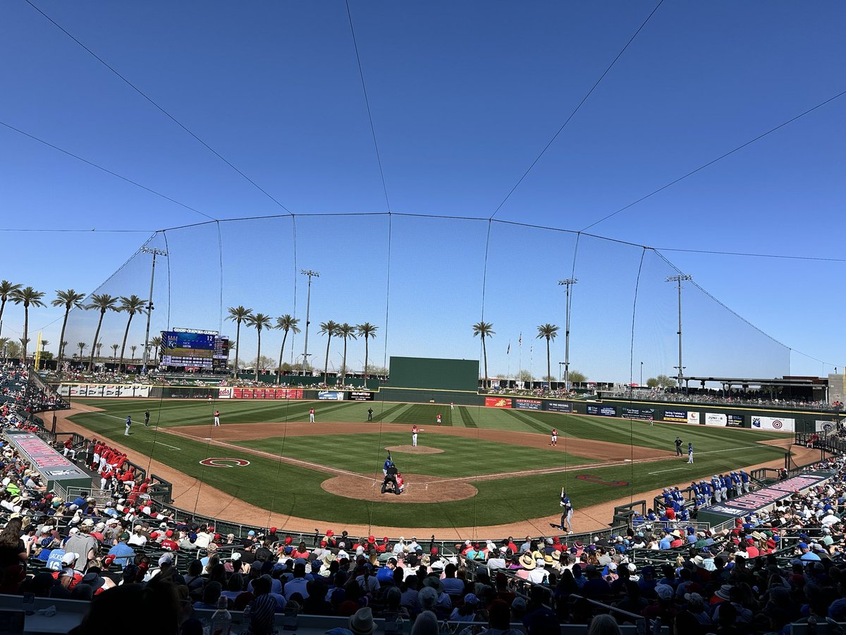 (Ace) โพ๏ธ๐ (@steve_adler) on Twitter photo Not a cloud in the sky today at the <a href="/GoodyearAZGov/">Goodyear, AZ</a> ballpark.
#Reds
#Royals
#SpringTrainingAZ
#CactusLeague
<a href="/cactusleagueaz/">The Cactus League</a> Not a cloud in the sky today at the <a href="/GoodyearAZGov/">Goodyear, AZ</a> ballpark.
#Reds
#Royals
#SpringTrainingAZ
#CactusLeague
<a href="/cactusleagueaz/">The Cactus League</a>