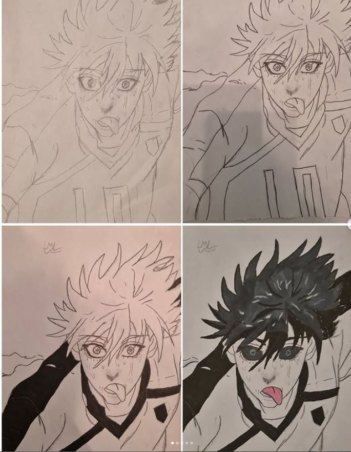 BournvilleSch's tweet image. Great homework by Luca in Year 9. I really like how he has recorded the development of the picture ⭐️ Keep working hard! ⭐️  #dedication #manga #arthomework
See this Instagram post by @bournville_school_art instagram.com/p/DHJiyWXNLLh/…