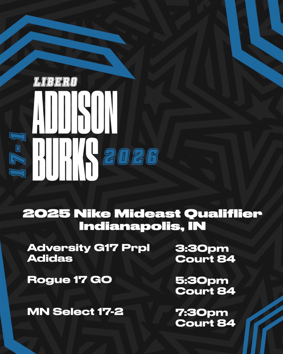 Can’t wait for MEQ tomorrow‼️‼️#classof2026 #libero #rhythmvolleyball #meq <a href="/VBallrecruiter/">Kara Hill</a> <a href="/CoachSamWol23/">Sam Wolinski</a>