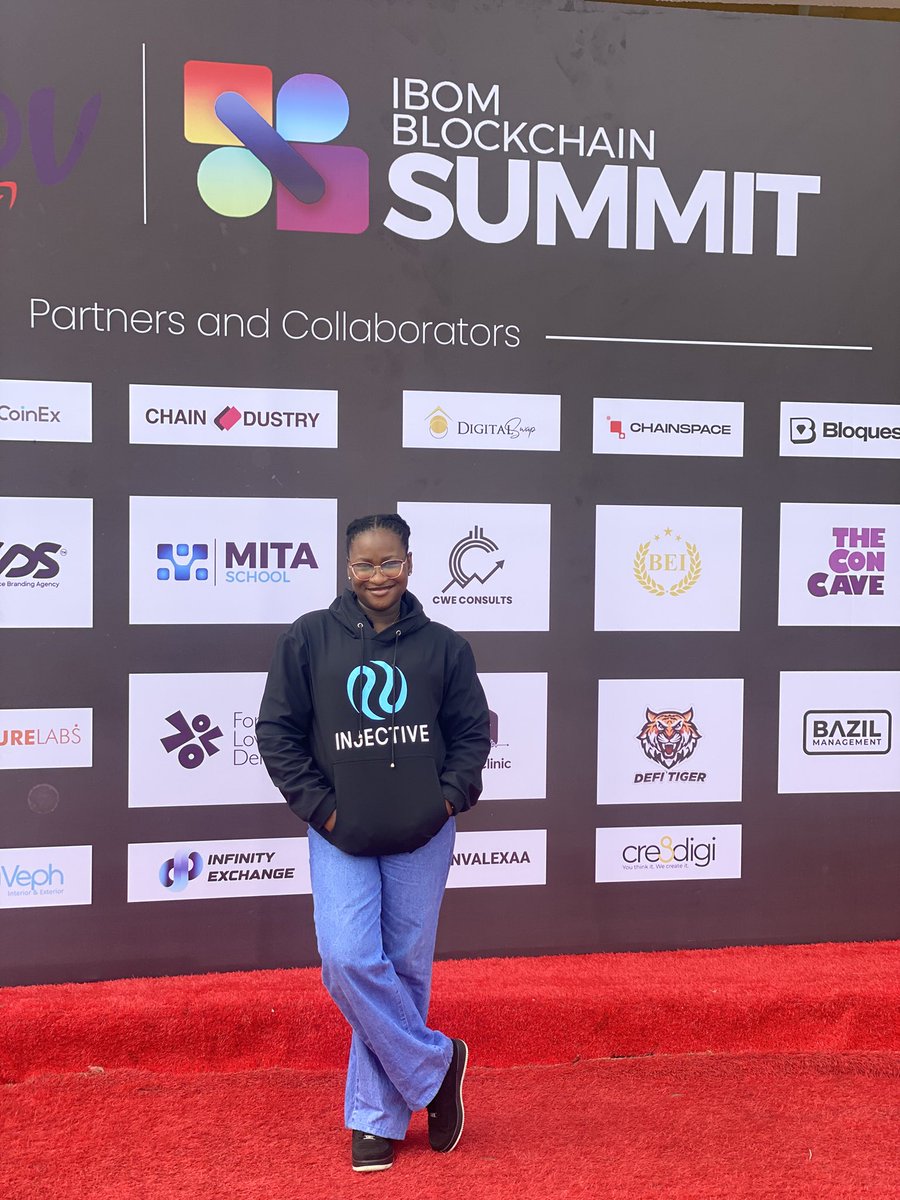 JenniferMo86279's tweet photo. I repped @injective at the biggest Blockchain Summit in South Nigeria.

The theme was everything injective stands for.
-Decentralization
-Scalability
-Security..

I love that I was able to confidently talk to other attendees about the logo on my hoodie🤭🤭🥷

#IBS2025 https://t.co/Pi9428prXT