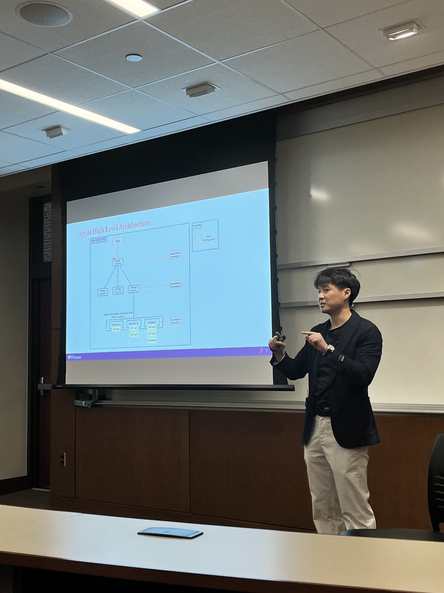 Zile (@zile_cao) on Twitter photo Enjoyed speaking to the LGST2440 Blockchain Regulations course <a href="/Wharton/">The Wharton School</a> yesterday on Crypto x AI Agents. Was super impressed by the level of interest and expertise from the class, answered questions for 2 hours after the presentation. Thanks again to Prof. Sami Ahmed for the Enjoyed speaking to the LGST2440 Blockchain Regulations course <a href="/Wharton/">The Wharton School</a> yesterday on Crypto x AI Agents. Was super impressed by the level of interest and expertise from the class, answered questions for 2 hours after the presentation. Thanks again to Prof. Sami Ahmed for the