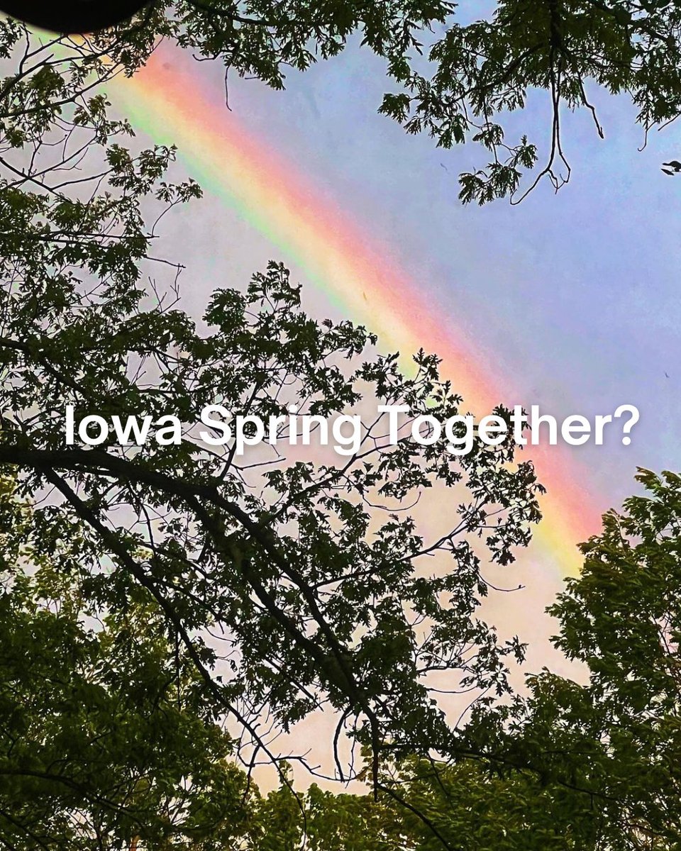 Hello, spring! 💐🌻 Share this with someone you want to spend Iowa spring with. 🌷🌈