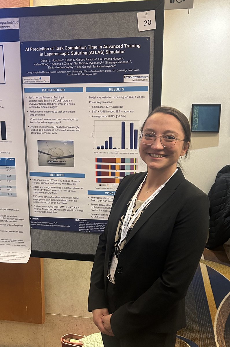 Collaboration of Surgical Education Fellows (@surgedfellows) on Twitter photo 🤖 <a href="/DHoaglandMD/">Darian Hoagland, MD</a> and her team’s awesome work in AI-driven surgical assessment representing us at the <a href="/AmCollSurgeons/">American College of Surgeons</a> Simulation Summit!
<a href="/sankaganesh/">Ganesh Sankaran PhD 🇺🇸🇮🇳🇦🇷</a> <a href="/sofiagarcesp02/">Sofía Garcés Palacios, M.D</a> 🤖 <a href="/DHoaglandMD/">Darian Hoagland, MD</a> and her team’s awesome work in AI-driven surgical assessment representing us at the <a href="/AmCollSurgeons/">American College of Surgeons</a> Simulation Summit!
<a href="/sankaganesh/">Ganesh Sankaran PhD 🇺🇸🇮🇳🇦🇷</a> <a href="/sofiagarcesp02/">Sofía Garcés Palacios, M.D</a>