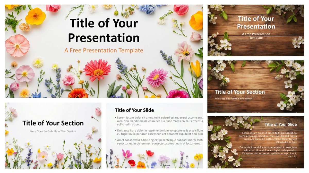 PresentationGo's tweet image. 🌸 Spring is here! 🌿 Celebrate the season with 2 new templates for PowerPoint &amp;amp; Google Slides: Spring Garden and Rustic Springtime. Bright florals or rustic wood—what’s your style? 🌷✨ Download now! #Spring #FreeTemplates