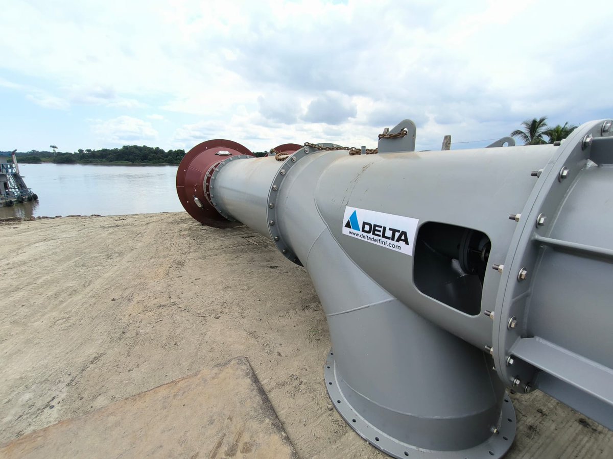 DELTA DELFINI. ¡Desarrollando proyectos junto a nuestros clientes! Visita de avance de obra en importante proyecto de bombeo con 12 bombas de flujo axial DELTA DELFINI, con impulsor de 36” de diámetro, 3.2 m3/s cada una. Isla Mondragón, provincia del Guayas. #EfficiencyByDesign