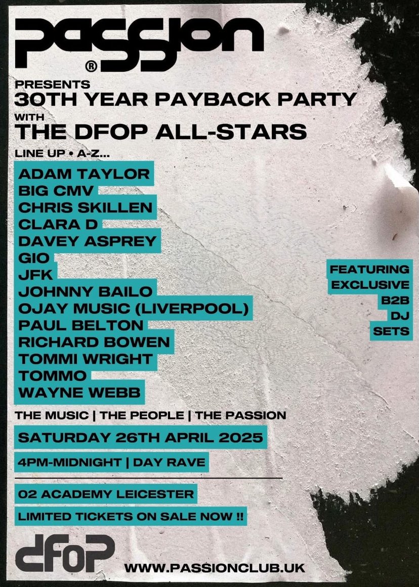 WAINWEBZ's tweet photo. CATCH US B2B BIZZ  THIS ONE 🚀🚀🚀FOR —-PASSION—- DAY RAVE @O2AcademyLeic  26th APRIL 🎵🎵  #trance #house #ravers #clubbin https://t.co/KqbTYsgm9L