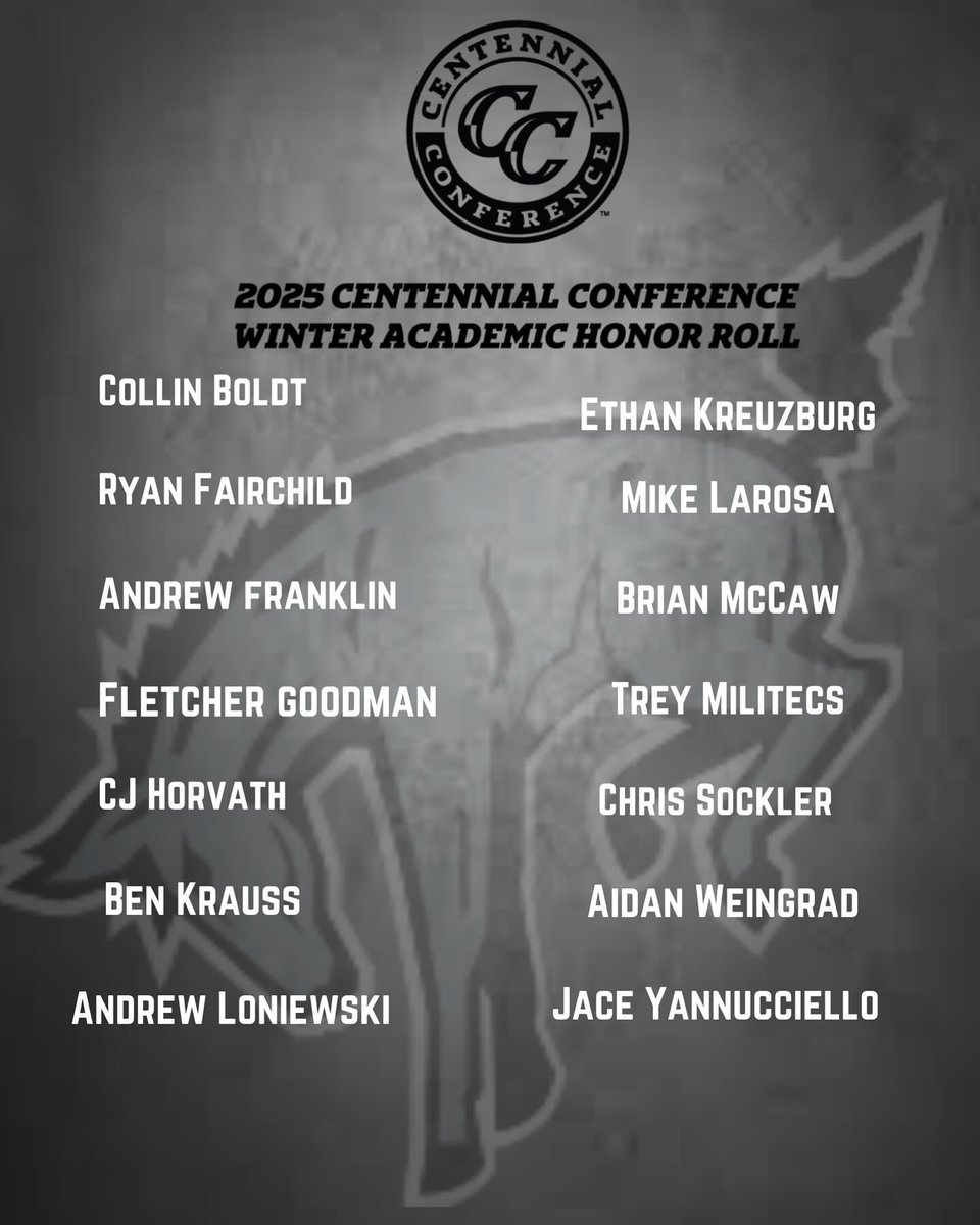 Celebrating our academic success with our @centennialconf  Academic All Conference and Honor Roll team members 

More news to come soon regarding the incredible academic performance our team put together this season! 

ROLL MULES

FIND A WAY