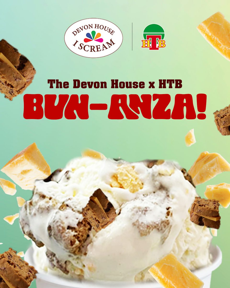 scoopsja's tweet photo. It's back and better than ever ! Bun and Cheese and ice cream - in one legendary combo! Get a little bit of tradition, and a whole lotta flavour at our locations while stocks last ! 
#ScoopsofJamaica
#DevonHouseIScream
#AuthenticJamaicanIceCream https://t.co/RBYZXywduk