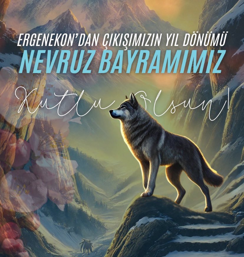 Körükle ateş yakalı,
Bakırdan dağı yıkalı,
Ergenekon’dan çıkalı,
Nevruz Türk’ün Bayramıdır

🇹🇷🇦🇿 🇰🇿 🇰🇬 🇹🇲 🇺🇿

Ergenekon'dan çıkışımızın yıl dönümü Nevruz Bayramımız Türk Dünyasına kutlu olsun.