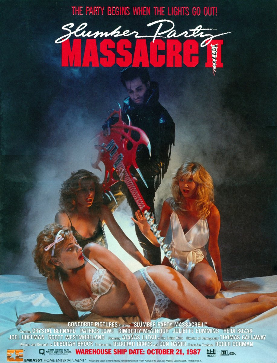 BuckeyefromMich's tweet photo. Slumber Party Massacre II :: Horror Review
https://t.co/xY0QfwDQPT via @webnode
#SlumberPartyMassacre #SlumberPartyMassacreII #Horror #HorrorMovies #HorrorFamily #HorrorCommunity #Slasher #DarkComedy #RockMusical https://t.co/QNwv51cdWz
