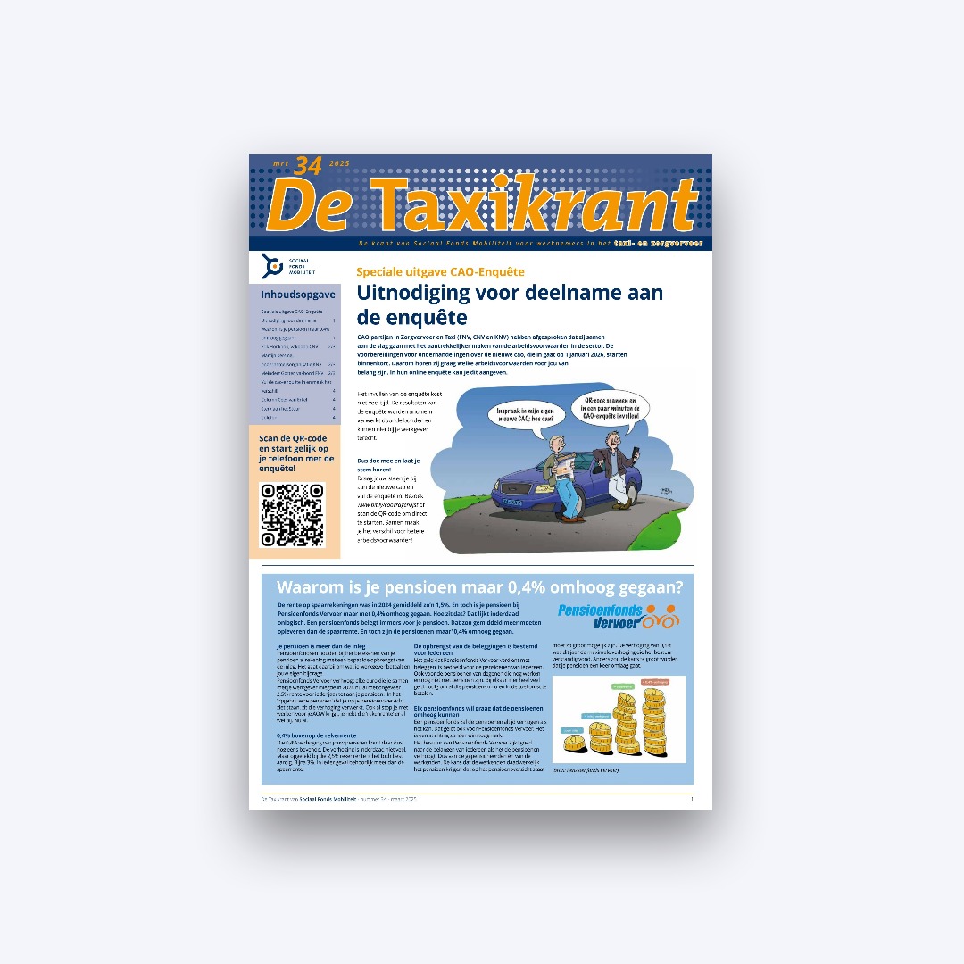 📬 Vorige week viel een speciale editie van de #Taxikrant op de mat met de oproep om jouw steentje aan de nieuwe cao bij te dragen door de #enquête in te vullen. 
✏️Heb jij 'm al ingevuld? Zo niet, doe dat dan nog gauw. Je hebt nog t/m 2 april de tijd!
#Zorgvervoer #Taxi