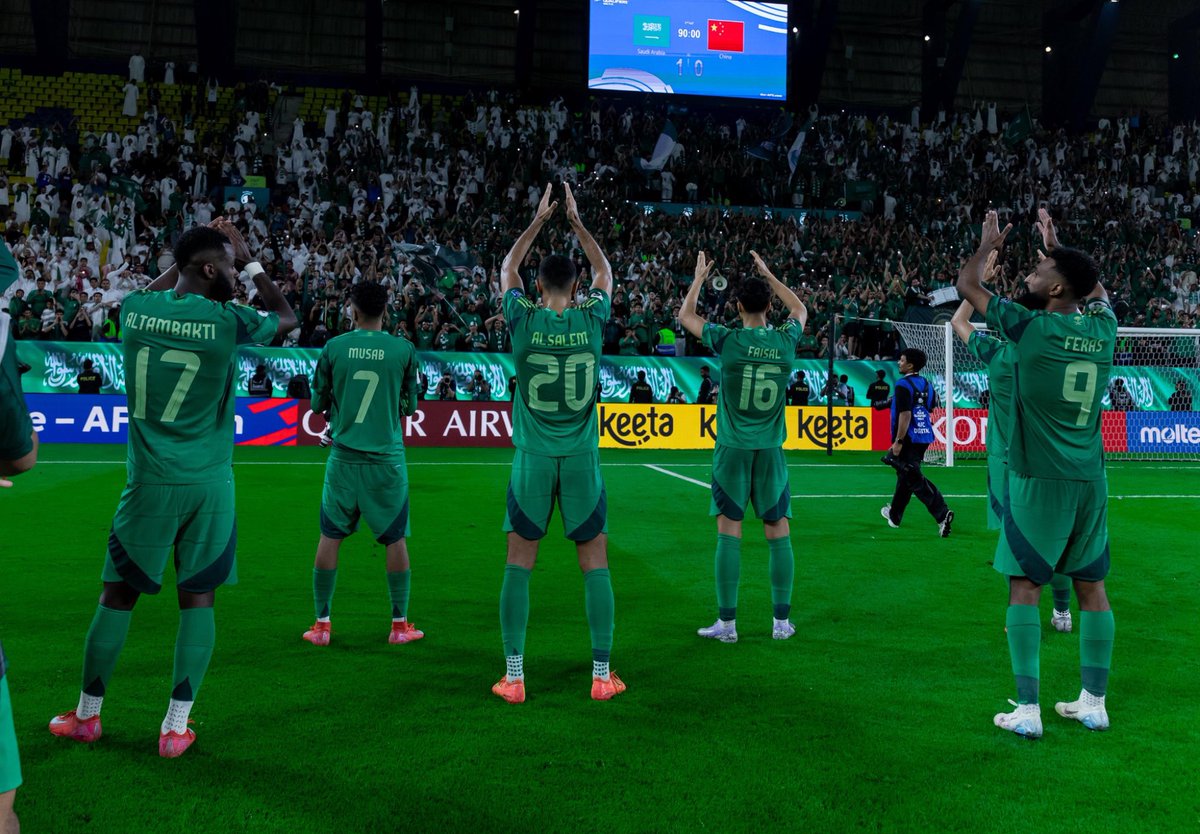 اللهم ربي ولك الحمد والشكر ، الف مبروك تحقيق الثلاث نقاط والجاي احسن ان شاء الله 💚🤍🇸🇦
دعواتكم لنا 🙌🏻