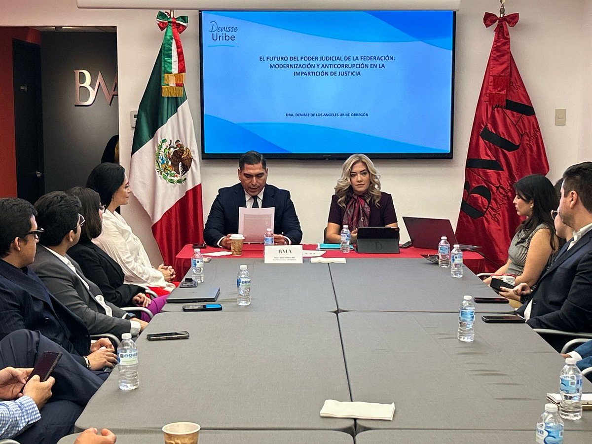 ADFNLAC's tweet photo. Asi se vivió la conferencia: “El futuro del PJF: Modernización  y Anticorrupción en la Impartición  de Justicia".
Agradecemos a la Magda. Denisse Uribe, Magistrada del Poder Judicial por su excelente ponencia y a todos los asistentes. https://t.co/y8wB2pisgd
