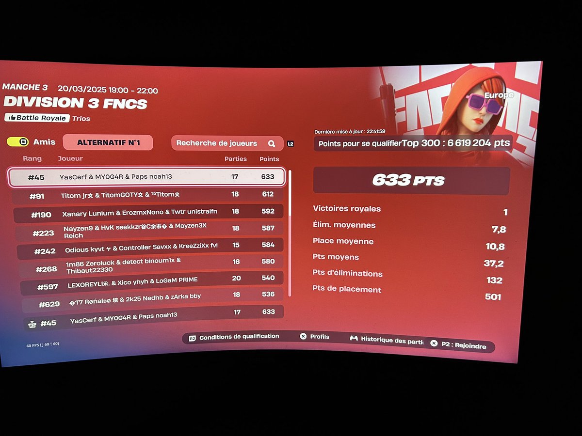 #45 Cumalative Qual DIV2 W/<a href="/MY0G4R/">MY0G4R</a> <a href="/YaserFnBR/">YaserFn</a> 
<a href="/PapsEsport/">Pap's Esport</a>