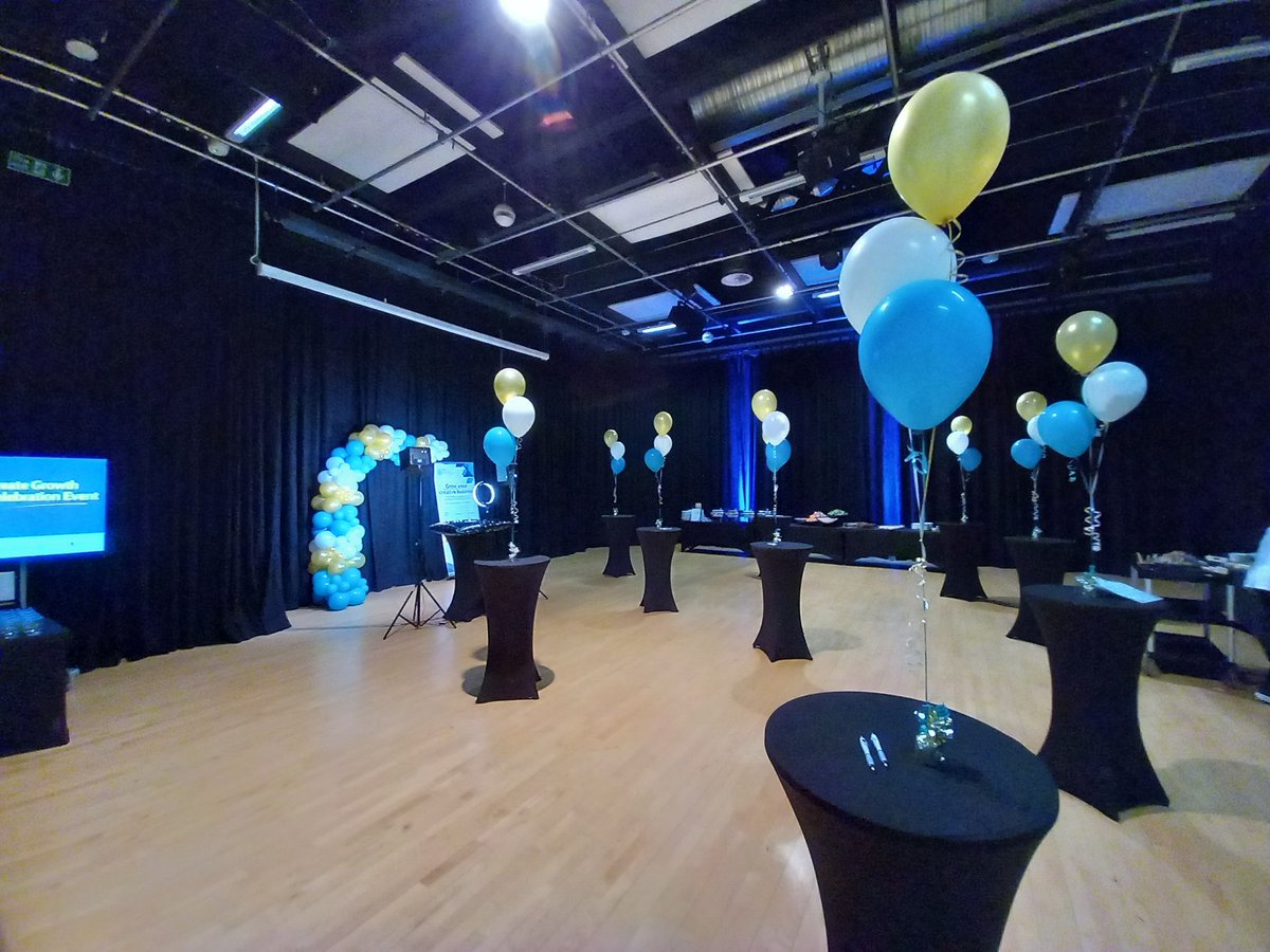 We're all set for tonight's Create Growth Graduation Event at the Venue@DMU.

Looking forward to seeing you shortly!