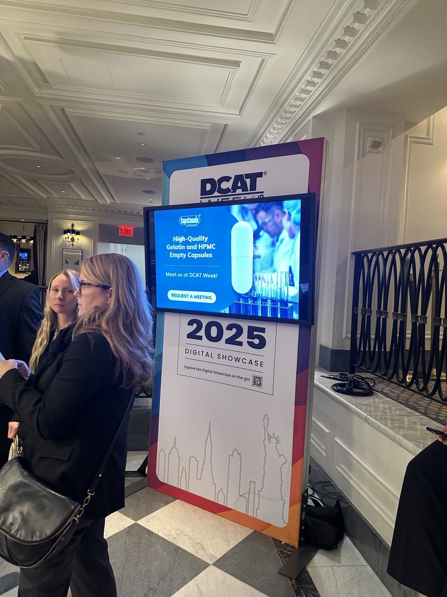capscanada's tweet image. Our team is having a fantastic week at #DCATWeek! 🚀 Have you spotted our ad at the official DCAT hotels? 
If you're attending, let's connect and discuss how CapsCanada can support your capsule needs. See you around! hubs.ly/Q03cLV9N0
#DCATWeek2025 #PharmaIndustry #Capsules