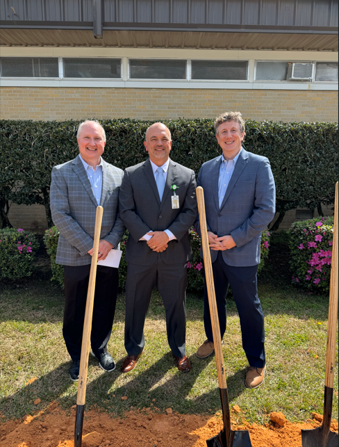 MRHAlliance's tweet photo. Chad Netterville, director of the @MRHAlliance, and Richard Roberson, @MHA President/CEO, joined Kevin Hedgepeth at Pearl River County Hospital and Nursing Home for a groundbreaking of their emergency department modernization project this week. https://t.co/yM8zDU3K5i
