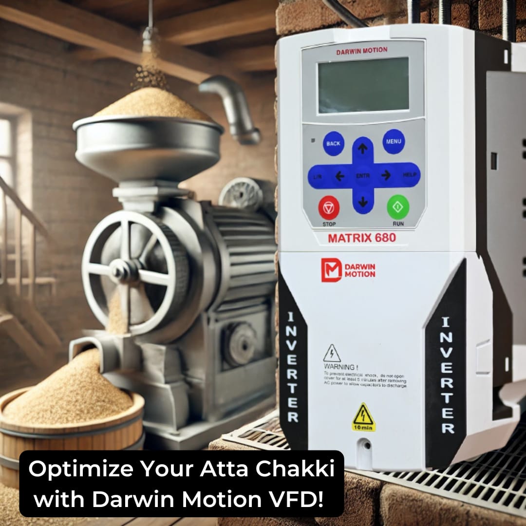 DarwinMotion's tweet image. Optimize Your Atta Chakki with Darwin Motion VFD! 🌾⚡

#DarwinMotion #VFD #AttaChakki #FlourMill #EnergyEfficiency #SmartTechnology
