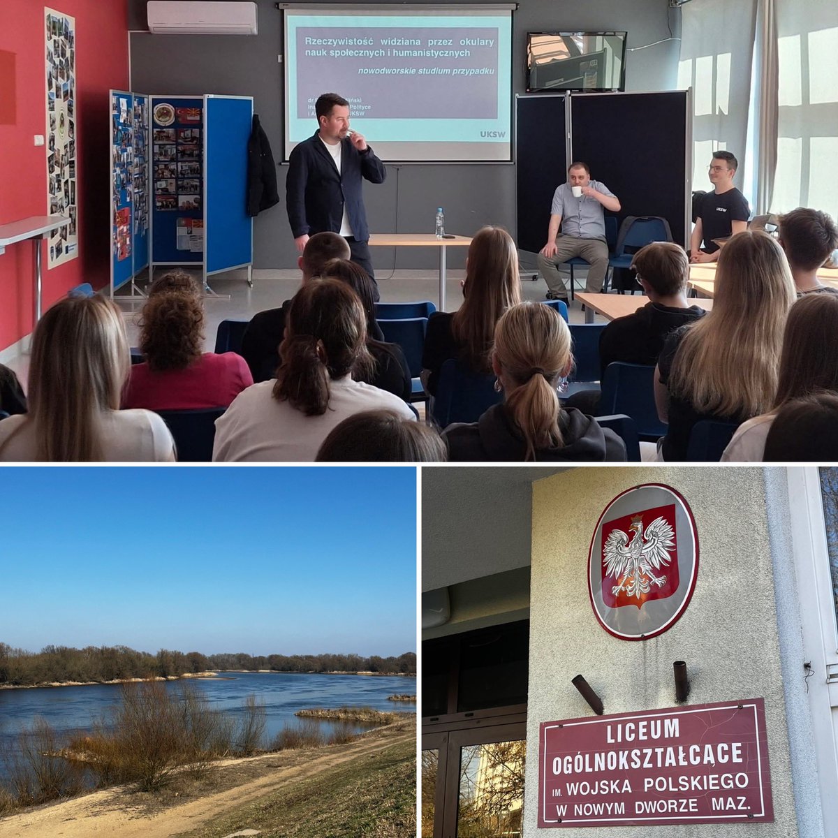 Lekcja pokazowa <a href="/UKSW_Warszawa/">UKSW</a> dla uczennic i uczniów LO im. Wojska Polskiego w #NowyDwórMazowiecki 

Po zajęciach obowiązkowy spacer 👟 nad Narwią