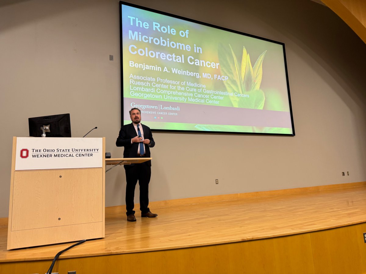 Benjamin Weinberg, MD, FACP (@benweinbergmd) on Twitter photo Many thanks to Drs. Margaret Gatti-Mays and Claire Verschraegen for the invitation to present the Balcerzak Annual Lecture to <a href="/OhioStateIMRes/">Ohio State Internal Medicine Residency</a> on early-onset #colorectalcancer and #microbiome <a href="/OSUWexMed/">The Ohio State University Wexner Medical Center</a> <a href="/OSUCCC_James/">The James</a> @ohiostate <a href="/RueschCenter/">Cure GI Cancers</a> <a href="/LombardiCancer/">Georgetown Lombardi</a> Many thanks to Drs. Margaret Gatti-Mays and Claire Verschraegen for the invitation to present the Balcerzak Annual Lecture to <a href="/OhioStateIMRes/">Ohio State Internal Medicine Residency</a> on early-onset #colorectalcancer and #microbiome <a href="/OSUWexMed/">The Ohio State University Wexner Medical Center</a> <a href="/OSUCCC_James/">The James</a> @ohiostate <a href="/RueschCenter/">Cure GI Cancers</a> <a href="/LombardiCancer/">Georgetown Lombardi</a>