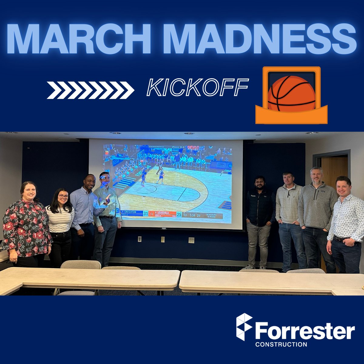 🏀March Madness kicks off today! Our team members are celebrating the season by enjoying the Creighton vs. Louisville game during lunch.🏀  #MarchMadness