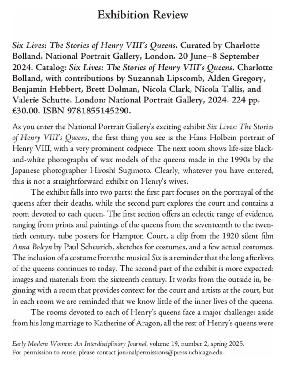 TudorQueenship's tweet image. Lovely review in Early Modern Women.
The issue also has my review of Darsie’s Children of the House of Cleves