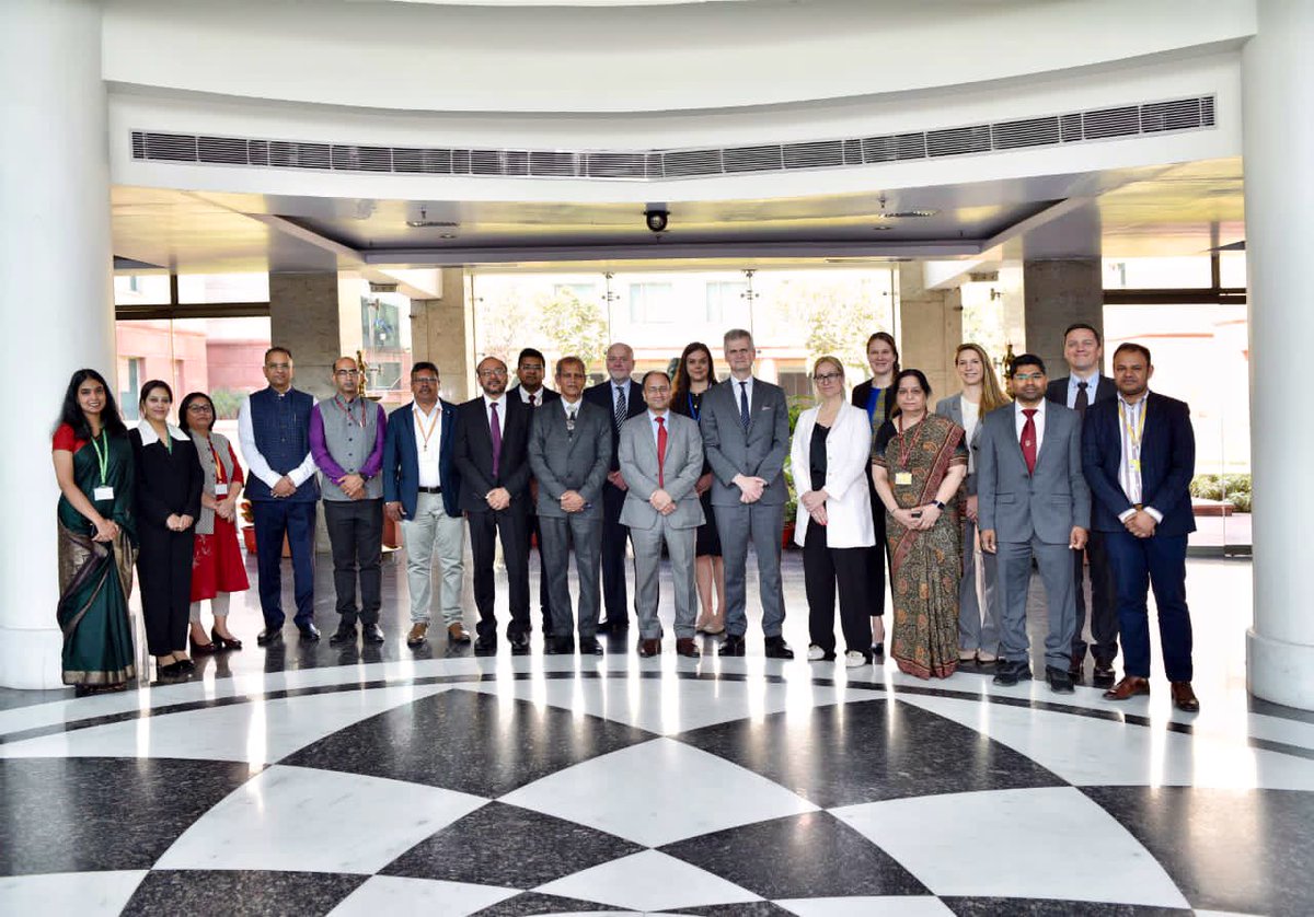 Taking forward outcomes of the historic <a href="/EU_Commission/">European Commission</a> visit to India last month 🇮🇳🇪🇺 

The 8th India-EU Cyber Dialogue was held in New Delhi today, co-chaired by <a href="/amit_a_shukla/">Amit Audumbarayan Shukla</a>, JS (CD), <a href="/MEAIndia/">Randhir Jaiswal</a> and <a href="/MStadejek/">Maciej Stadejek</a>, Director, SecDefPol, <a href="/eu_eeas/">European External Action Service - EEAS 🇪🇺</a>. Both sides exchanged views on cyber