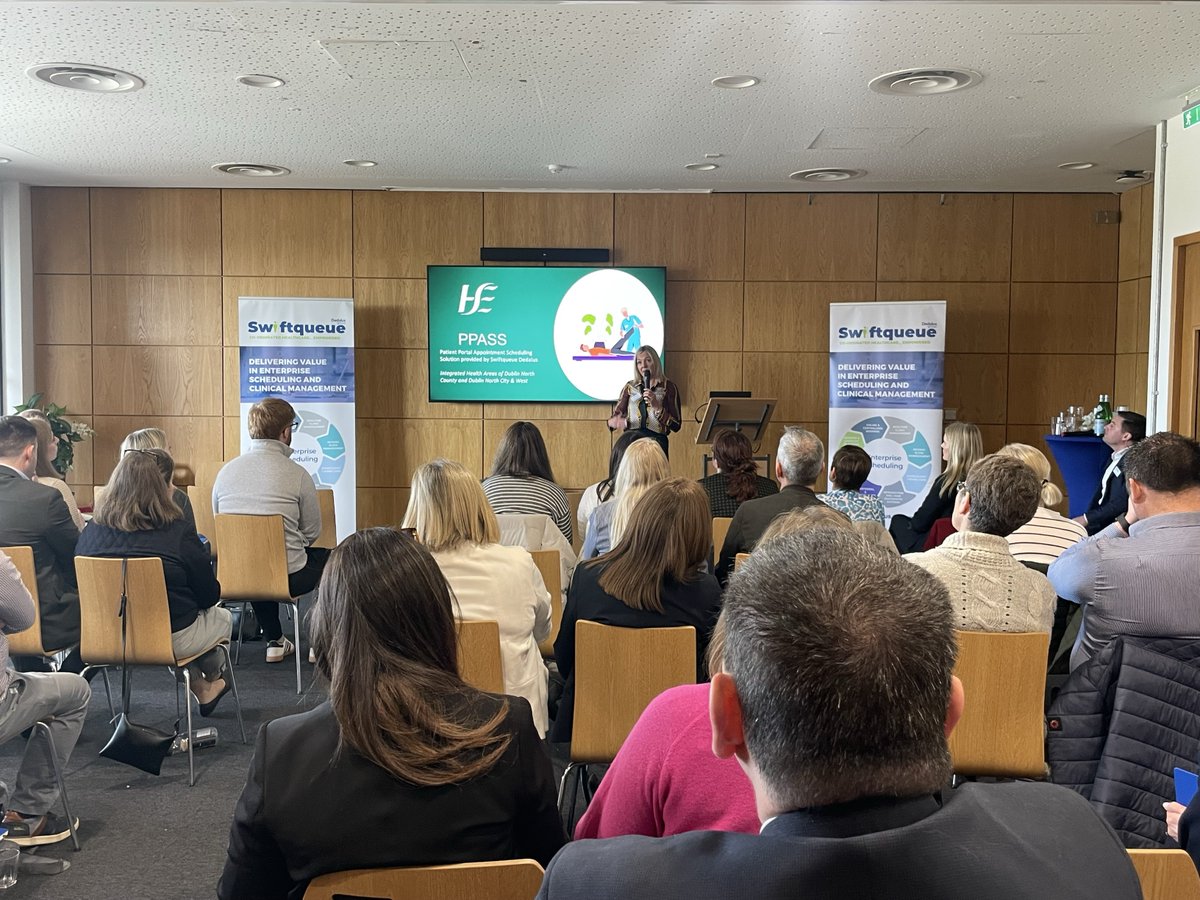 It’s a wrap! on a highly engaging session with our customers in #Maynooth where we heard from Fiona Gilliland, Sarah Carberry and Donna McGroarty at <a href="/HSELive/">HSE Ireland</a>  along with Tracey Fitzpatrick from Mater Misericordiae University Hospital on the impact of <a href="/Swiftqueue/">Swiftqueue</a>  our enterprise