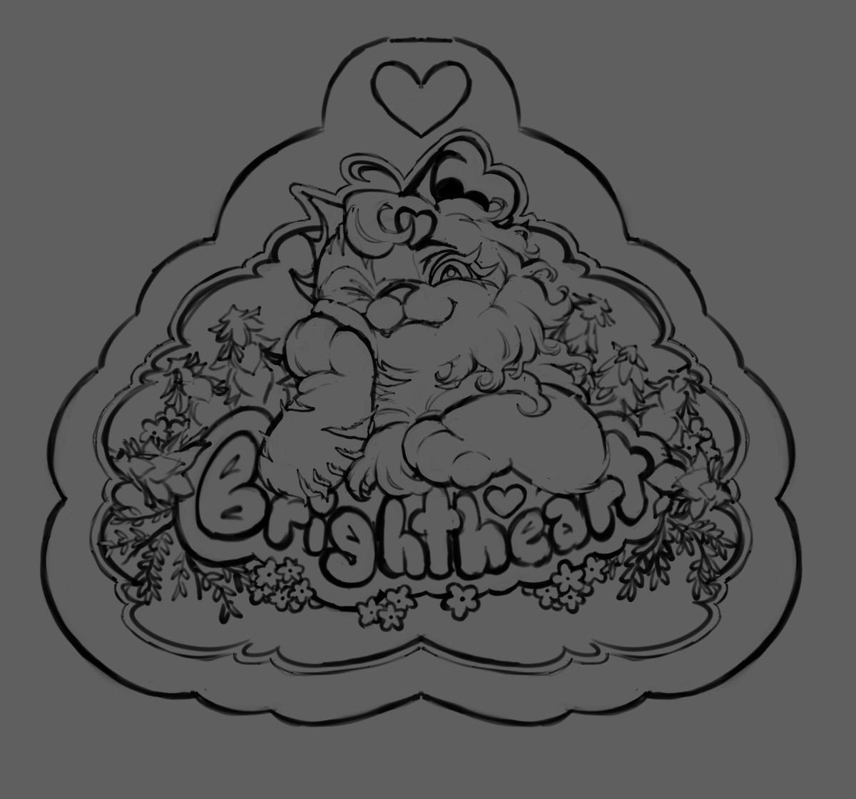 Brightheart badge sketch :0]