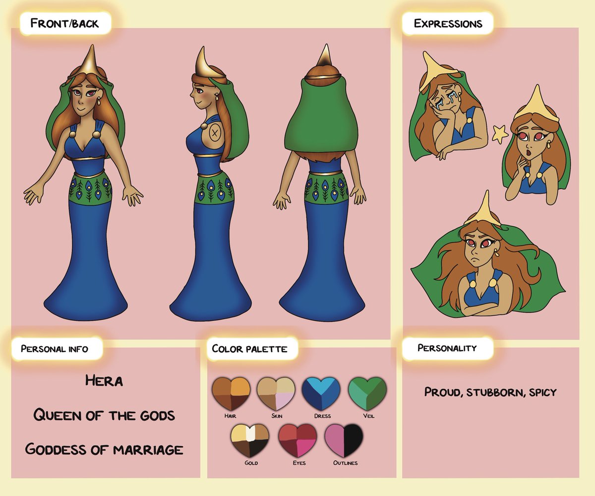 hshippcomics's tweet photo. Here’s a little introduction to Hera! I know I’ve been posting a lot of stuff about my ocs lately but it’s just too fun not to! #webtooncanvas #charactersheet https://t.co/YYo5NCoMRQ