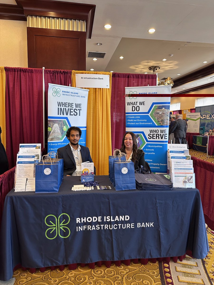 RI Infrastructure Bank (@ri_infrabank) on Twitter photo Great to be participating in today's <a href="/RICitiesTowns/">RI League of Cities & Towns</a> Annual Convention! The League is a true partner helping us get the word out about our infrastructure financing and resilience programs to RI's municipal leaders. Great to be participating in today's <a href="/RICitiesTowns/">RI League of Cities & Towns</a> Annual Convention! The League is a true partner helping us get the word out about our infrastructure financing and resilience programs to RI's municipal leaders.