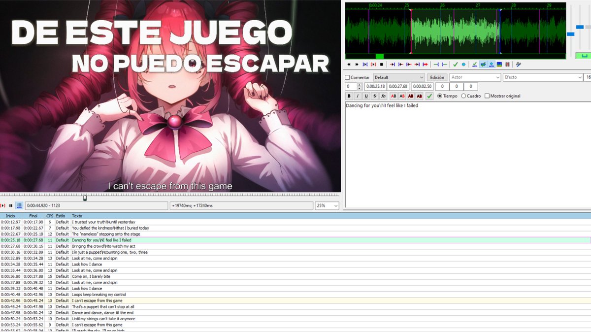La canción es en español, pero contará con subtítulos en inglés para quienes no entiendan español.

The song is in spanish, but the video will have english subtitles for those who don’t understand spanish.