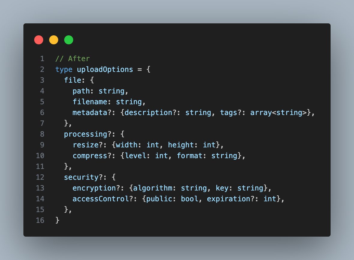 rescriptlang's tweet image. We just landed a new (experimental) feature for v12 - nested record definitions!

Records is a corner stone in ReScript. However, they can&apos;t be nested without explicit definitions. Until now!

Will be especially useful for deeply nested records (like options objects).