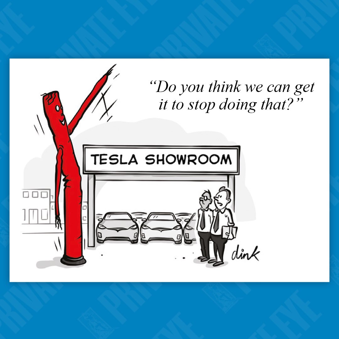 Tesla showroom

From the new Private Eye, out now.