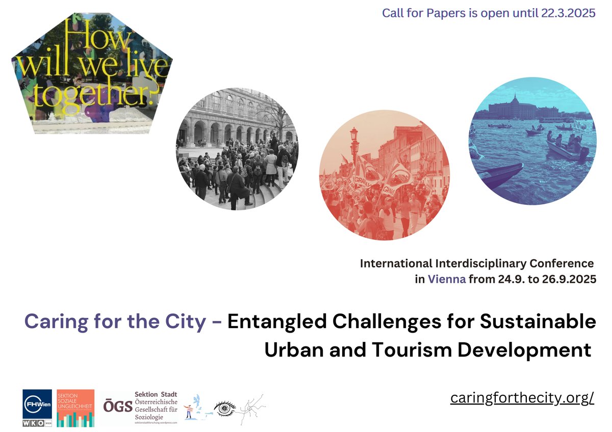 LippSina's tweet photo. Bis morgen 22.3. können noch Beiträge eingereicht werden für diese spannende Konferenz im September: #CaringForTheCity. Ich freue mich, mit @MaraVerlic  eine Session zu "Urban development and Housing in Times of multiple challenges" zu hosten. Danke @CDlabaja für die Einladung! https://t.co/J1UTK4WNts