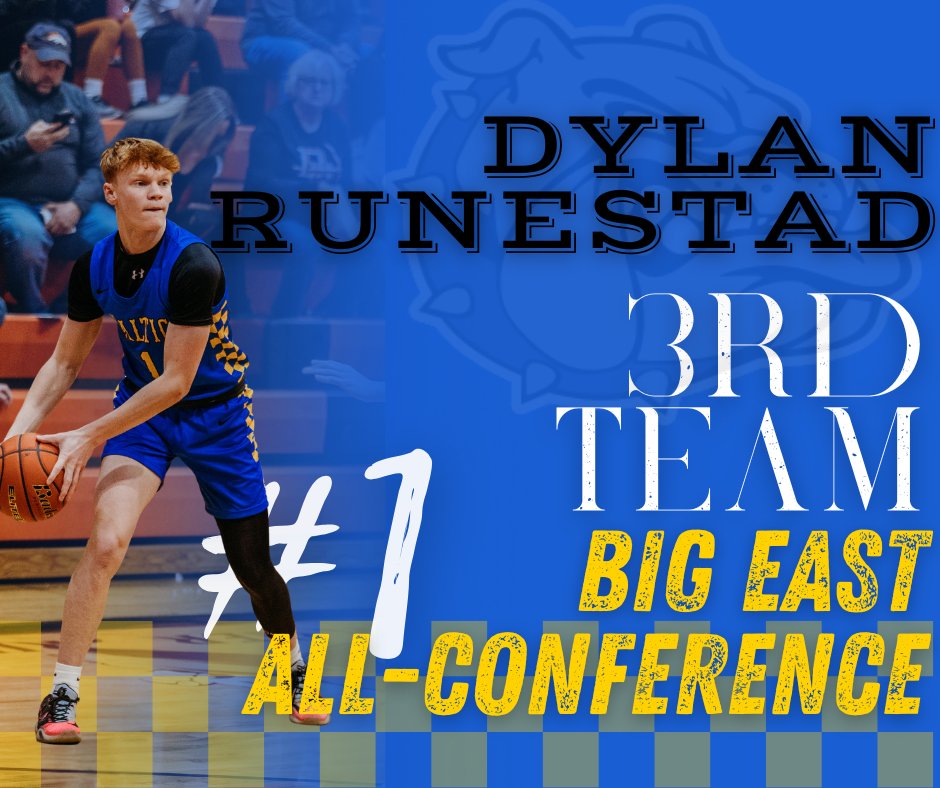 Baltic Boys Basketball (@bball_bhs) on Twitter photo Dylan Runestad (6β0 Junior Guard) has been selected to the 2025 3rd Team Big East All-Conference Team. Dylan averaged 11.1 points, 3.0 rebounds, and 3.0 assists helping the Bulldogs to a 6-1 conference record. Congrats <a href="/dylan_runestad/">Dylan Runestad</a> on this honor. #CourageToClimb #BulldogGRIT Dylan Runestad (6β0 Junior Guard) has been selected to the 2025 3rd Team Big East All-Conference Team. Dylan averaged 11.1 points, 3.0 rebounds, and 3.0 assists helping the Bulldogs to a 6-1 conference record. Congrats <a href="/dylan_runestad/">Dylan Runestad</a> on this honor. #CourageToClimb #BulldogGRIT