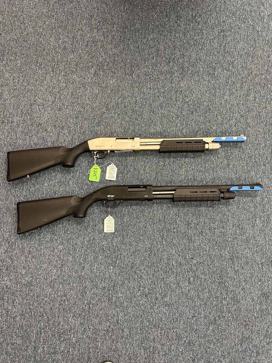 SouthrnPoliceDS's tweet image. Gforce pump shotguns in stock!! Holds 5 rounds of 12gauge!  At a great deal of $199.99 for the black and $229.99 for the marine. Stop in and check them out. #shotguns
#pumpaction #gunsdaily