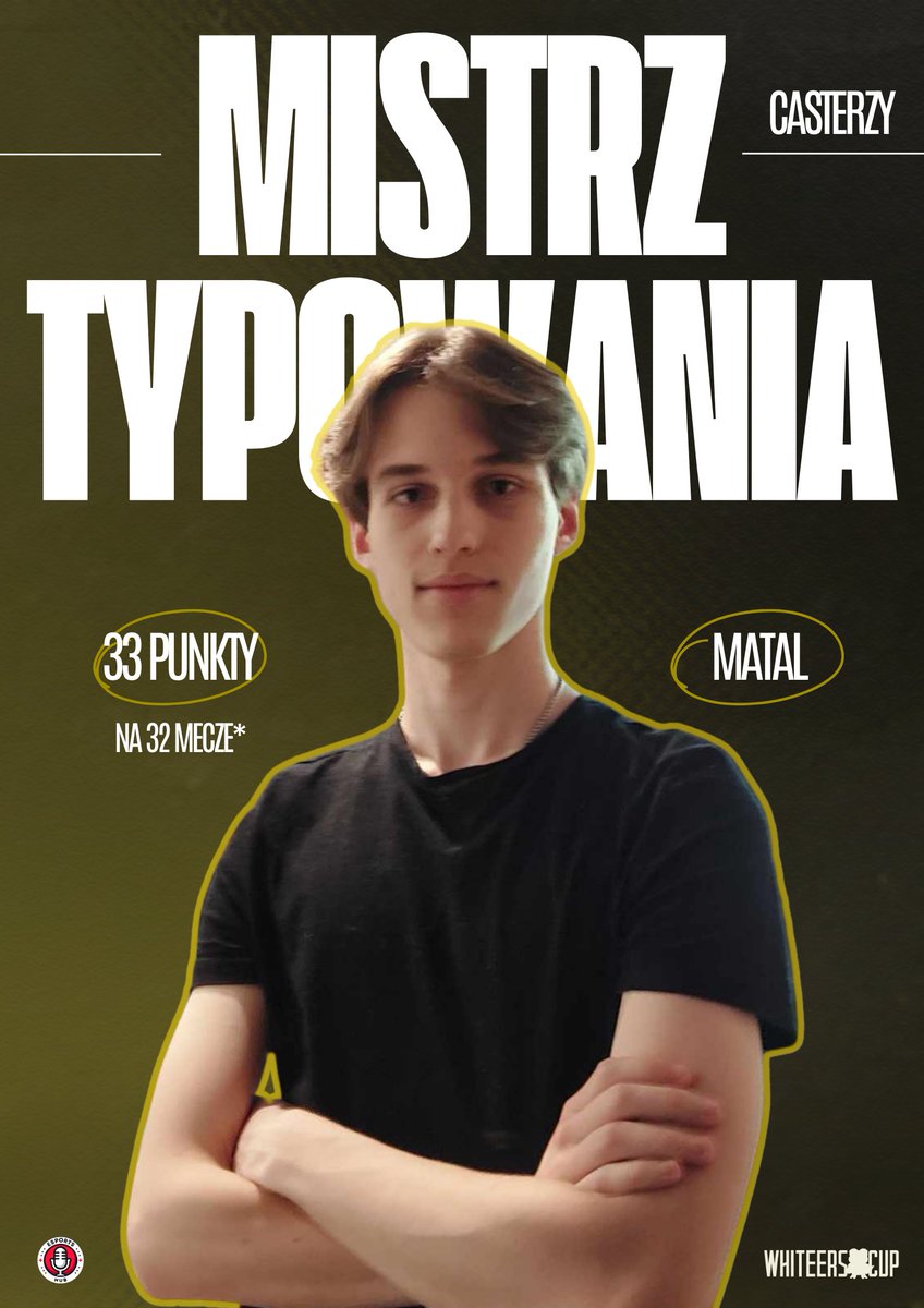 PODSUMOWANIE TYPERSKIE! 😎

<a href="/Matal_LOL/">Mateusz Matal Zalewski</a> zwycięża w typowaniu i zostaje jego mistrzem mając 33 punkty (*32 mecze + typowania specjalne). Wyniki dokładne udostępnimy na naszym discordzie! 💛

W komentarzu znajdziecie typowanie widzów ⬇️