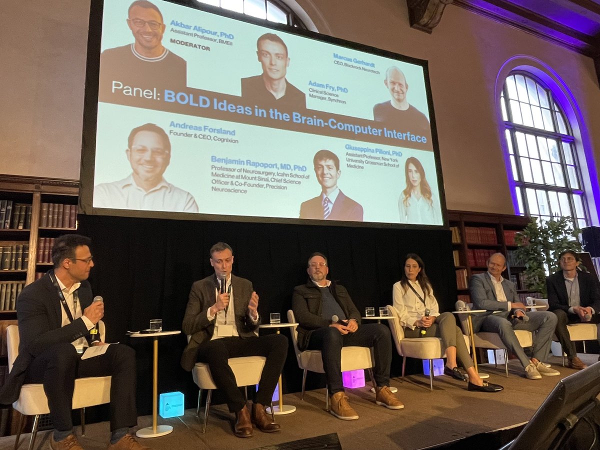 The Bold Ideas in BCI panel explored technical challenges, breakthroughs, and potential applications of BCI in healthcare, accessibility, and everyday life⚡Thank you Adam Fry, Andreas Forsland, Marcus Gerhardt, Giuseppina Pilloni, and Benjamin Rapoport! ✨ #BMEII2025