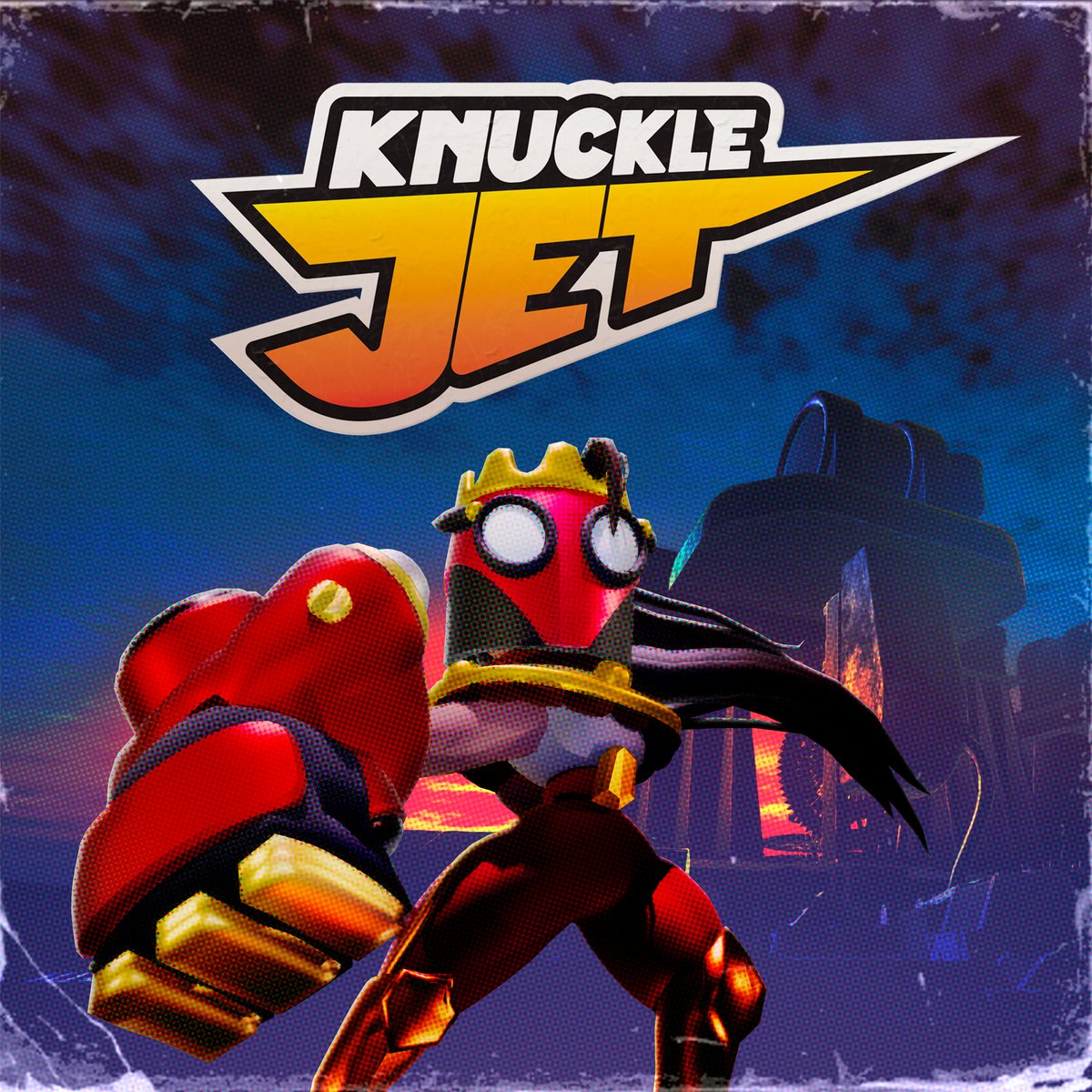 Some variant art pieces done while trying to find the look for the Steam page key art for Knuckle Jet