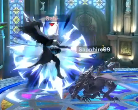 Sapphirestorm99's tweet photo. Ridley Crouch... I should probably use this way more with it's use of low profiling stuff.
This was a falling nair btw https://t.co/Ow5FoHaT84