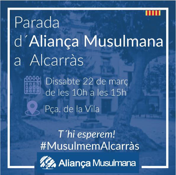 alimusulmana's tweet photo. Vinga Allahbelievers!
Ultima parada informativa del Ramadà, a la propera que ja serà 29 portarem pastissets i te per a tothom.
Us esperem a Alcarràs, el Segrià.

#musulmemCatalunya
#musulmemAlcarràs https://t.co/VLZWxokHZv