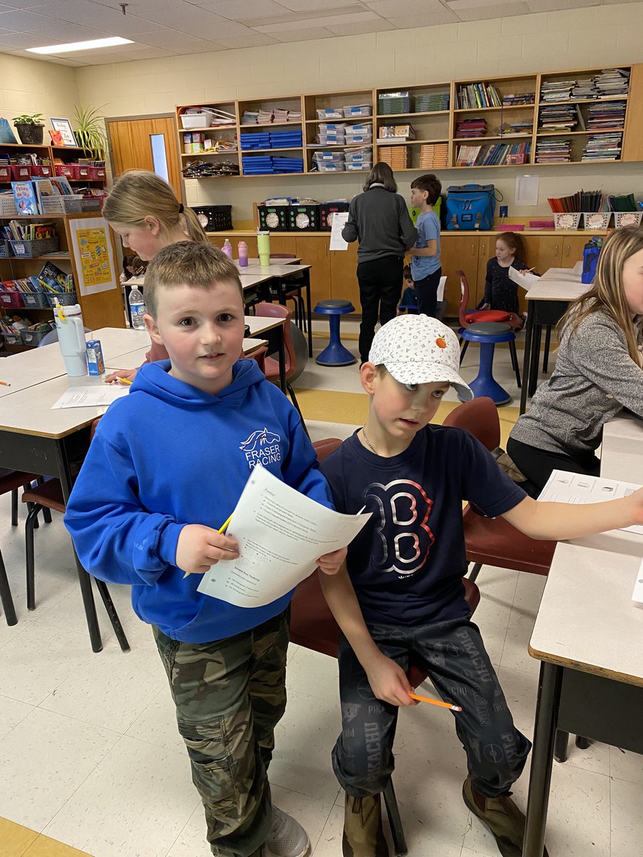 InvernessECA's tweet image. Our Grade 4 students were on a mission today—searching high and low for real-world examples of solid figures! From spotting cylinders in water bottles to cubes in tissue boxes, they explored their surroundings with enthusiasm and teamwork. 
#SRCEMarchIsMathMonth