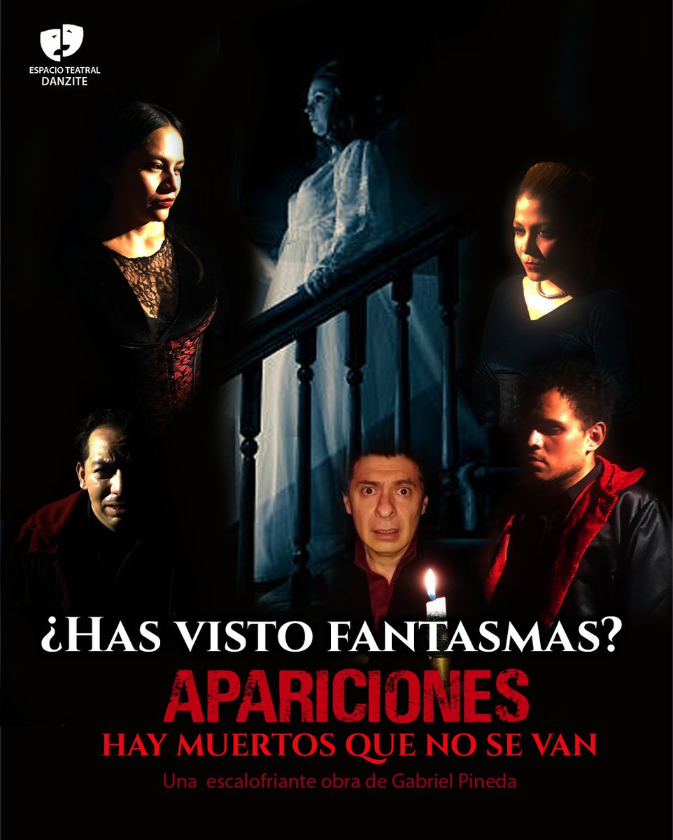 ¿Te gusta el terror? ¿Disfrutas del suspenso? Continúa el éxito de esta escalofriante obra.
danzite.com.mx/apariciones
<a href="/CarteleraCDMX/">Cartelera Teatral CDMX</a>
<a href="/CulturaEnMexico/">Cultura en México 🇲🇽</a>
<a href="/teatroculturamx/">Teatro y Cultura CDMX</a>
<a href="/seropodcast/">SERO podcast</a>
<a href="/vidasycolores/">Vidas y Colores</a>
<a href="/papapandatv/">Papá Panda TV</a>
<a href="/alasbutacas/">Teatromanía</a>
<a href="/venalteatroMX/">Ven Al Teatro MX 🎭</a>
<a href="/VamosAlTeatr0/">Vamos Al Teatro</a>