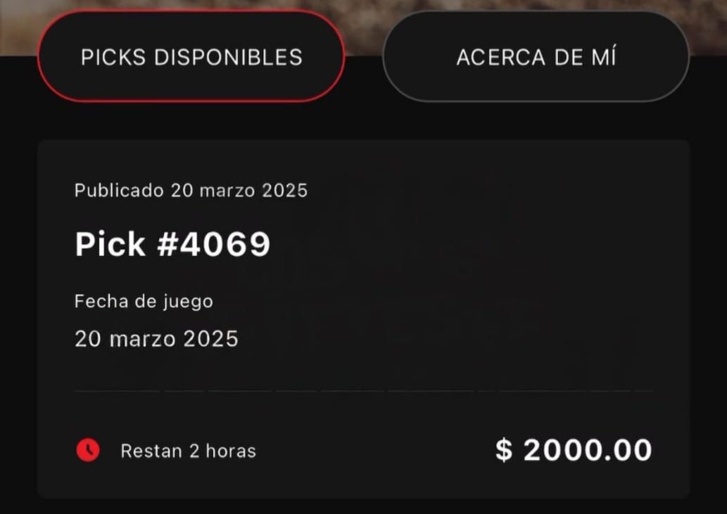 TipstersBetFree's tweet photo. 🔥 NUEVA JUGADA DE CRISTIAN REY 🔥

💰 Esta jugada tiene un costo de $2,000 MXN pero se las voy a dar TOTALMENTE GRATIS 🎁.

Solo tienen que dejar su ❤️, comentar 💬 y dar RT 🔄. ¡Así de fácil! 🚀

https://t.co/X7qtVruvDy https://t.co/5OpcRMnZxM