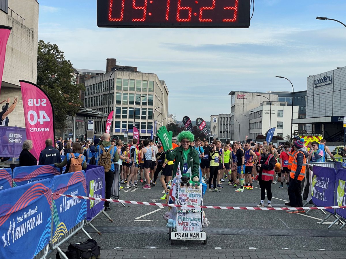 Good luck to everyone taking part in the Sheffield Mutual Friendly Society Sheffield Half Marathon this Sunday. Jane Tomlinson's Run For All

I'll of course be there on the day, all high fives are welcome! Best foot forward!

www.justgiving/madwalker