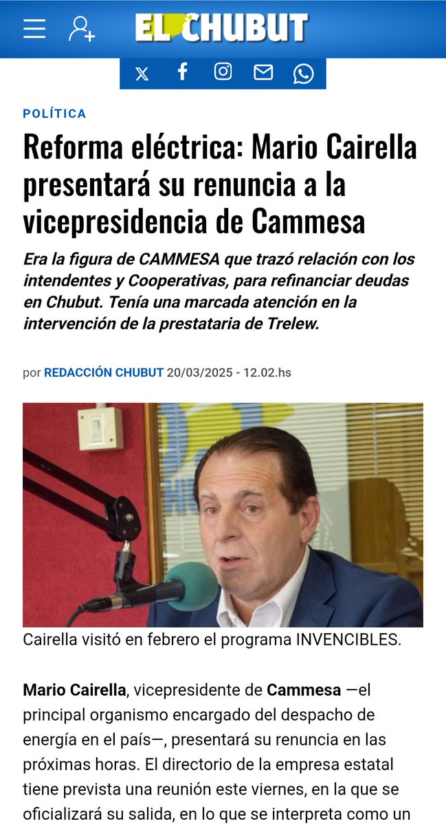 Sería una excelente noticia